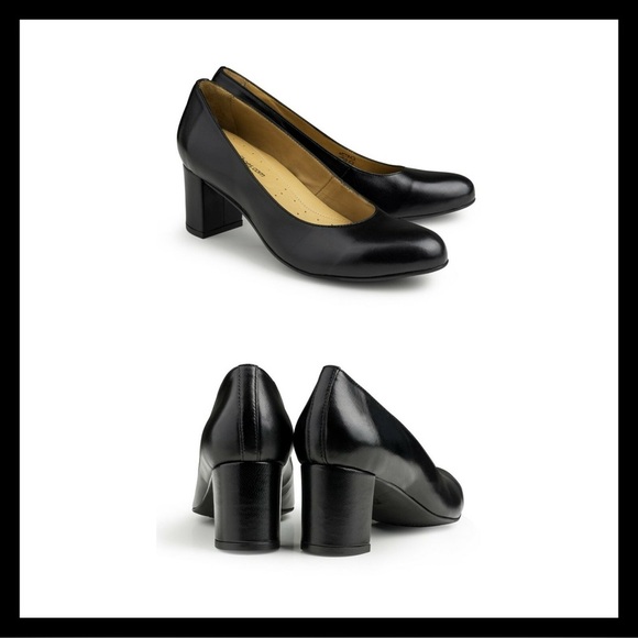 Black Heels From Airline Shoes - Anna H55 Size 35.5 - Flight Attendant - Size 5 - Picture 1 of 7